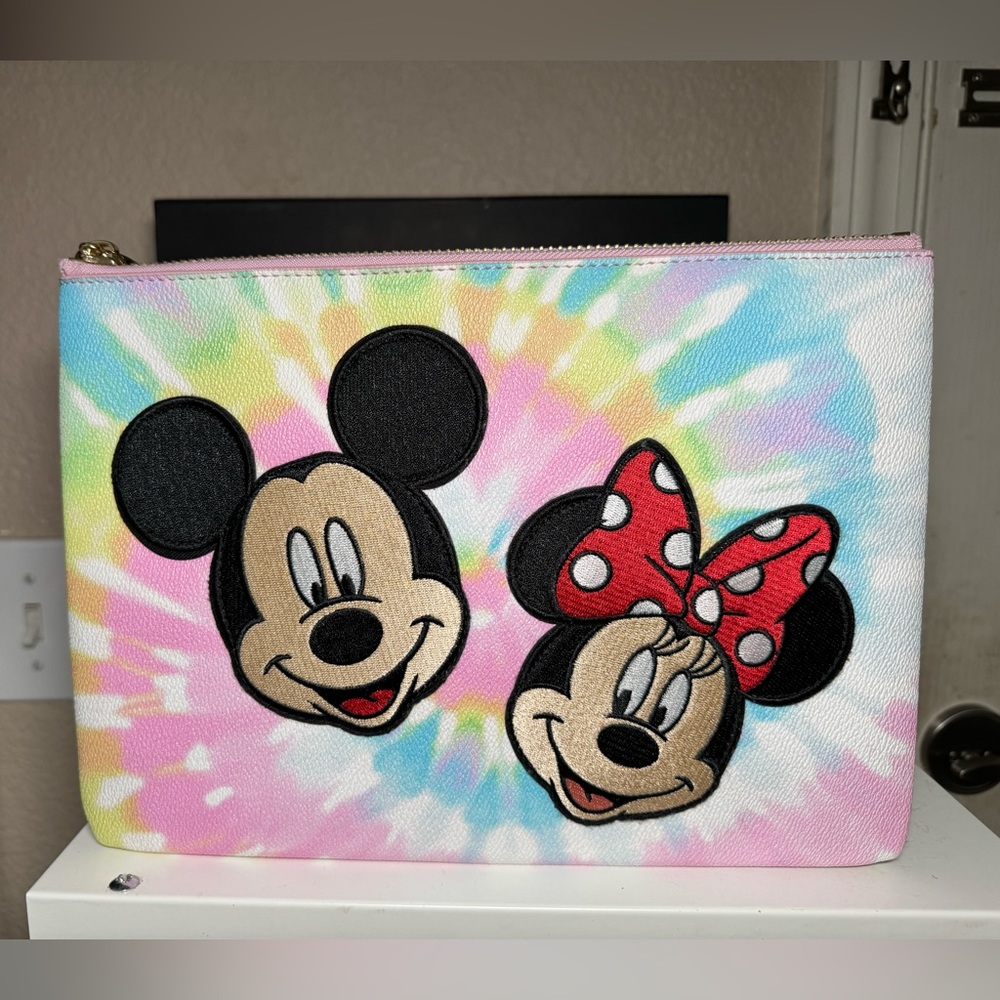Disney Stoney Clover tie dye flat pouch